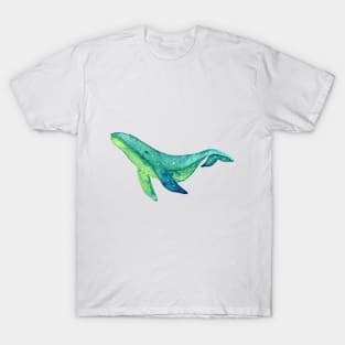 Lemon and cucumber galaxy whale T-Shirt